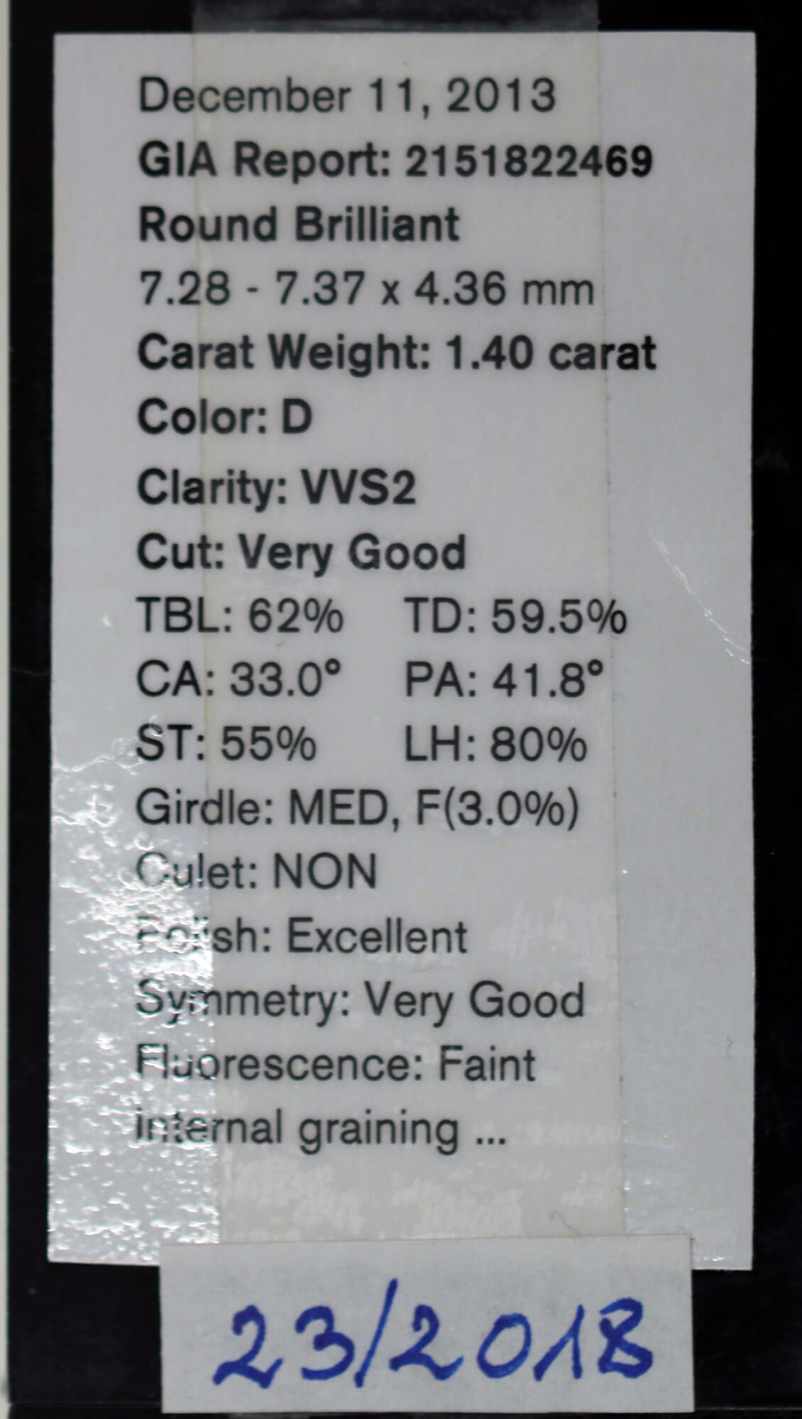 Diament inwestycyjny K23a 002