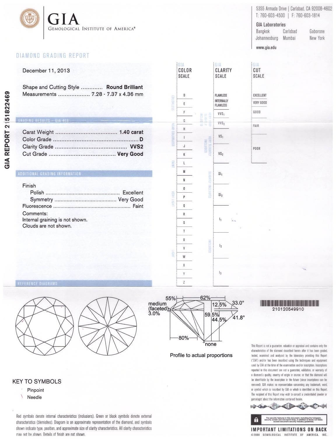 Diament inwestycyjny K23b 002