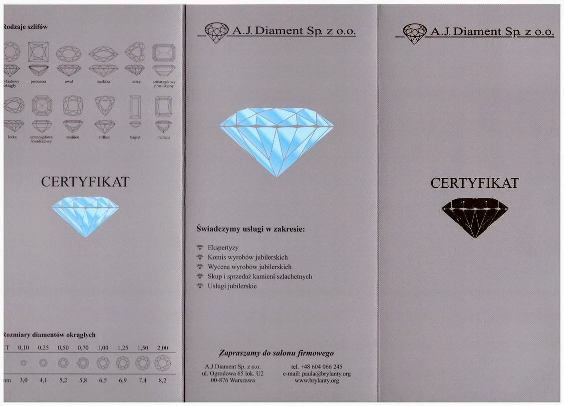 certyfikat diamen3t 1